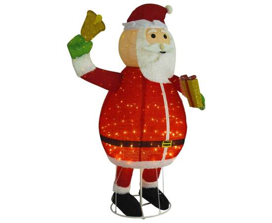 Figurină moș crăciun decorativă cu led, 180 cm, țesătură de lux, 3 image