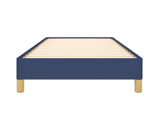 Cadru de pat, albastru, 100 x 200 cm, material textil, 5 image
