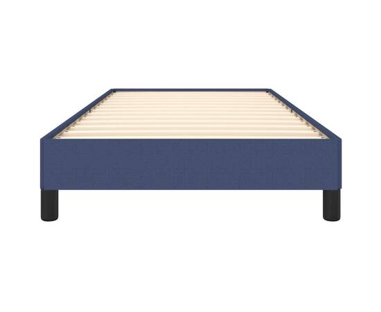 Cadru de pat, albastru, 80x200 cm, material textil, 5 image