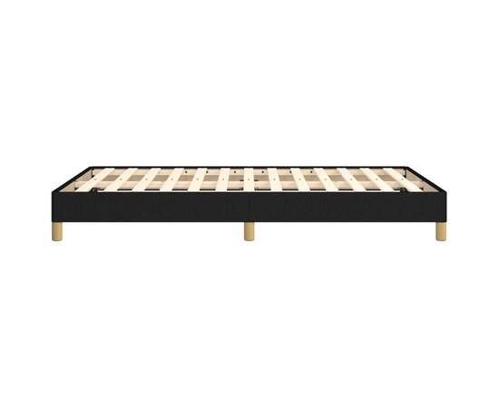 Cadru de pat, negru, 120x200 cm, material textil, 6 image
