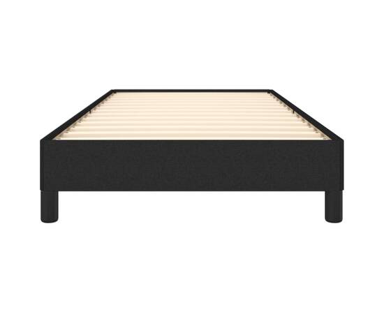Cadru de pat, negru, 80x200 cm, material textil, 5 image