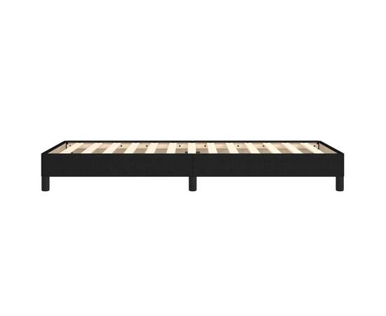 Cadru de pat, negru, 80x200 cm, material textil, 6 image