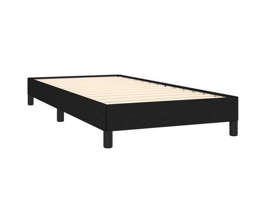 Cadru de pat, negru, 80x200 cm, material textil, 4 image