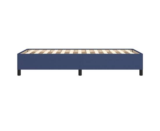 Cadru de pat, albastru, 100 x 200 cm, material textil, 6 image