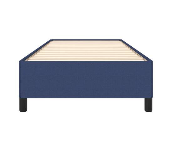 Cadru de pat, albastru, 80x200 cm, material textil, 5 image