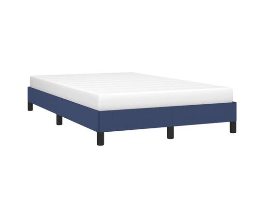 Cadru de pat, albastru, 120 x 200 cm, material textil, 3 image