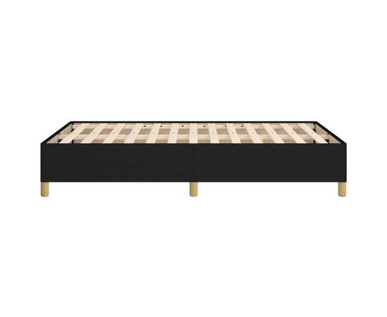Cadru de pat, negru, 120x200 cm, material textil, 6 image