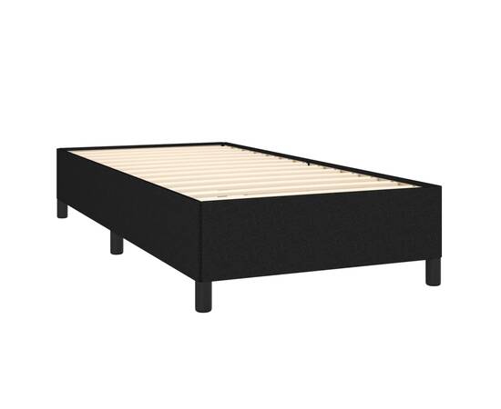 Cadru de pat, negru, 80x200 cm, material textil, 4 image