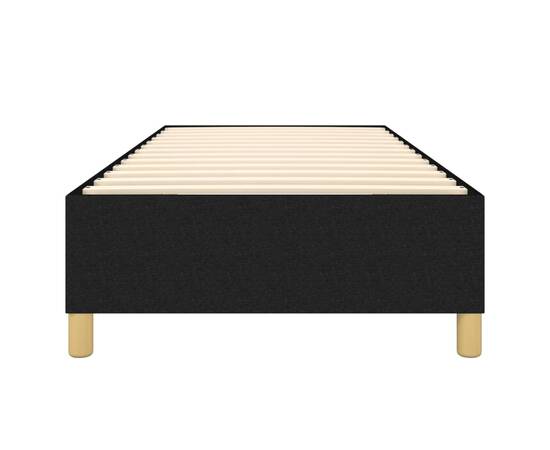 Cadru de pat box spring, negru, 90x200 cm, textil, 5 image