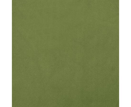 Scaun de birou pivotant, verde deschis, catifea, 7 image