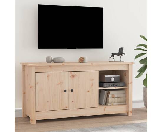 Comodă tv, 103x36,5x52 cm, lemn masiv de pin