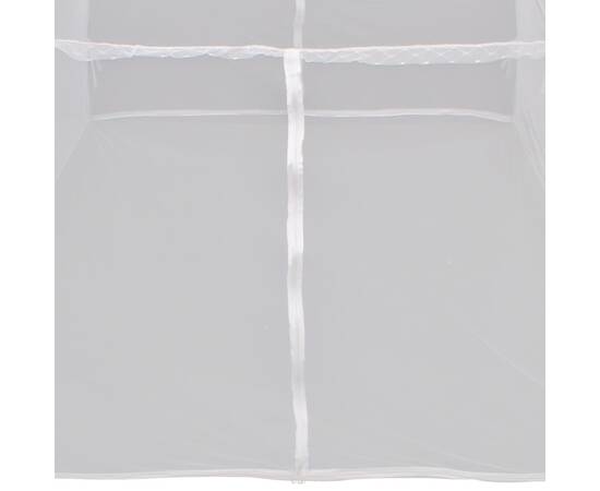 Cort camping, alb, 200x150x145 cm, fibră de sticlă, 6 image