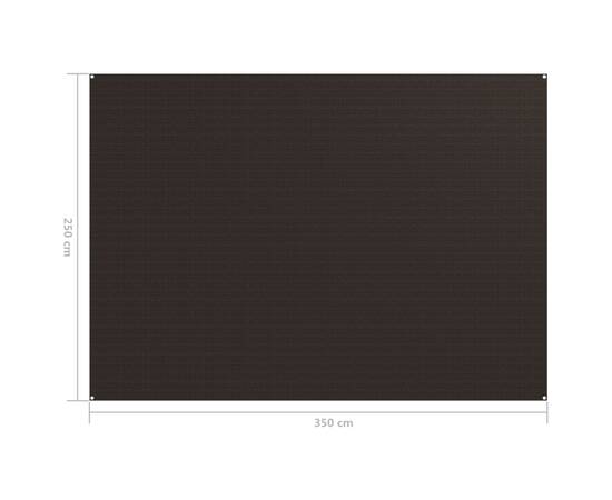 Covor cort , maro, 250x350 cm, 4 image