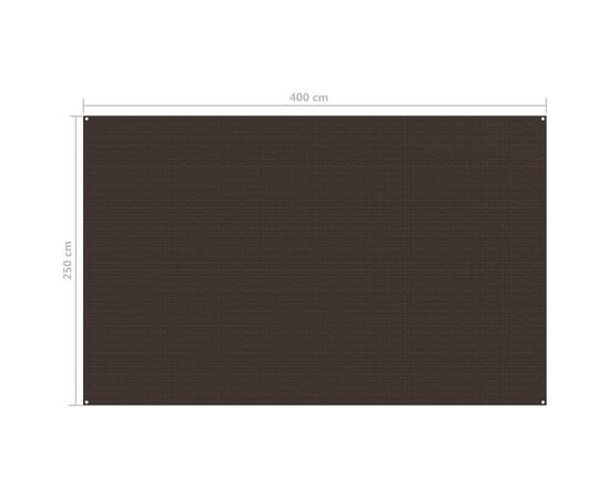 Covor cort, maro, 250x400 cm, 4 image