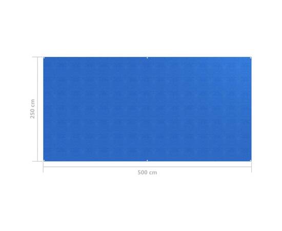 Covor pentru cort, albastru, 250x500 cm, 4 image