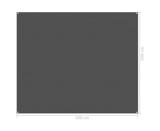 Covor pentru cort, negru, 250x300 cm, 4 image