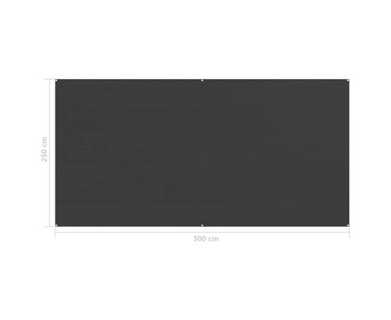 Covor pentru cort, negru, 250x500 cm, 4 image