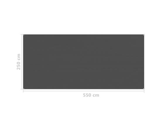 Covor pentru cort, negru, 250x550 cm, 4 image