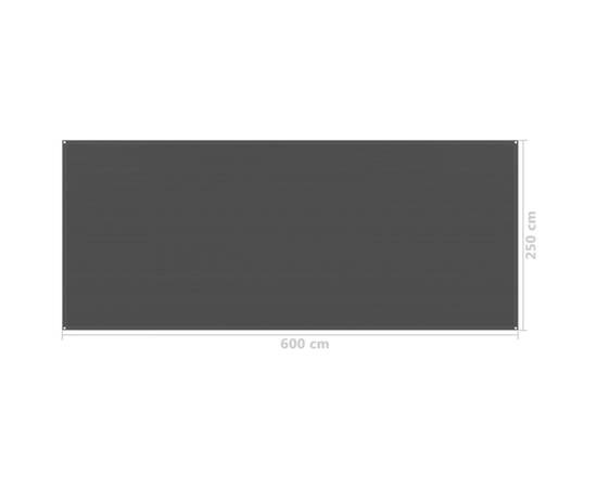 Covor pentru cort, negru, 250x600 cm, 4 image