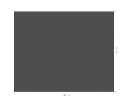 Covor pentru cort, negru, 400x500 cm, 4 image