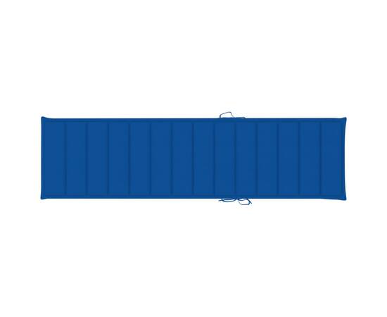 Pernă de șezlong, albastru regal, 200x50x3 cm, material textil, 2 image