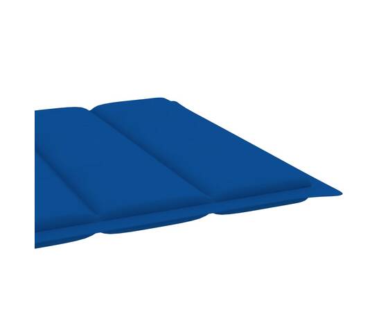 Pernă de șezlong, albastru regal, 200x50x3 cm, material textil, 5 image