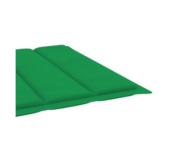 Pernă de șezlong, verde, 200x60x3 cm, material textil, 5 image