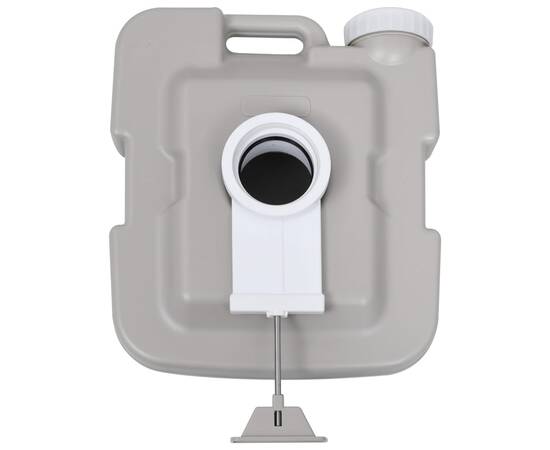 Toaletă portabilă pentru camping, gri, 10+10 l, 10 image