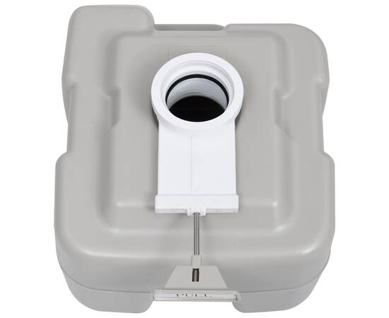 Toaletă portabilă pentru camping, gri, 20+10 l, 8 image