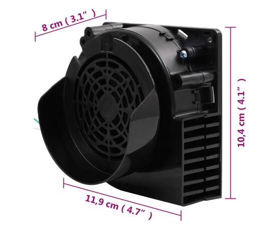 Instalație de lumini led cu 66 led-uri și ventilator, 660 cm, 8 image