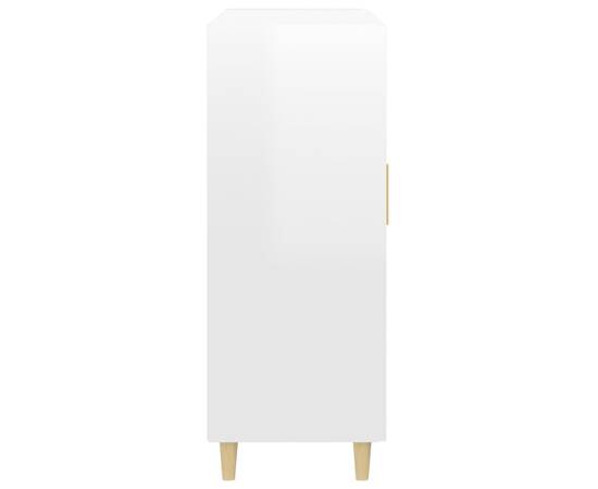 Servantă, alb extralucios, 69,5x34x90 cm, lemn compozit, 6 image