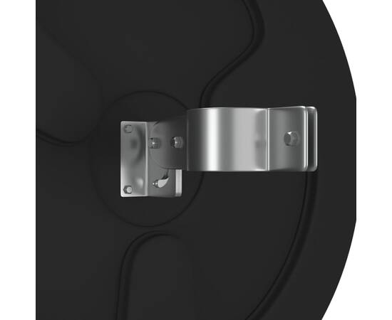Oglindă de trafic convexă exterior, negru, Ø45 cm, policarbonat, 5 image