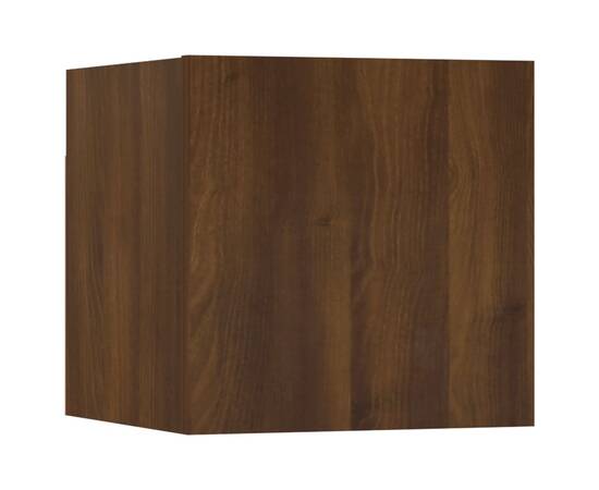 Set dulapuri tv, 5 piese, stejar maro, lemn prelucrat, 10 image