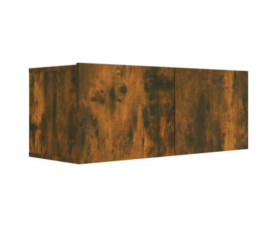 Set dulapuri tv, 7 piese, stejar fumuriu, lemn prelucrat, 6 image