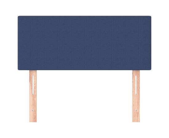 Tăblie de pat, albastru, 80x5x78/88 cm, textil, 3 image