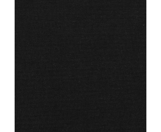 Tăblie de pat, negru, 90x5x78/88 cm, textil, 7 image