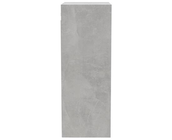 Dulap de perete, gri beton, 32,5x34,5x90 cm, lemn compozit, 10 image