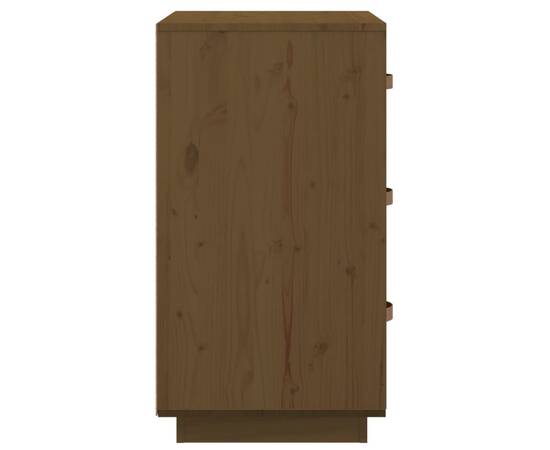 Noptiere, 2 buc., maro miere, 40x40x75 cm, lemn masiv de pin, 9 image