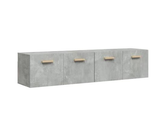 Dulapuri de perete 2 buc. gri beton 80x35x36,5cm lemn prelucrat, 2 image