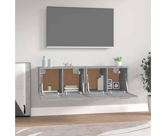 Dulapuri tv de perete, 2 buc., gri sonoma, 60x36,5x35 cm, lemn, 3 image