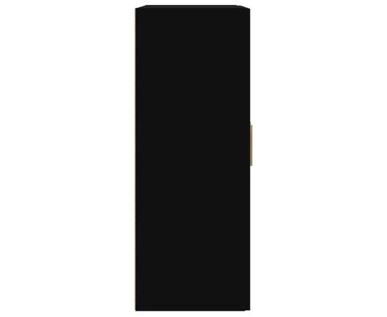 Dulap de perete, negru, 69,5x32,5x90 cm, lemn prelucrat, 7 image