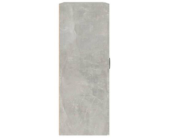 Dulap de perete suspendat, gri beton, 69,5x32,5x90 cm, 6 image