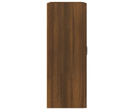 Dulap de perete suspendat, stejar maro, 69,5x32,5x90 cm, 6 image