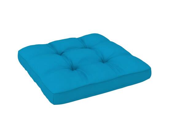 Pernă canapea din paleți, albastru, 70x70x12 cm, 3 image