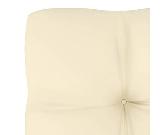 Pernă canapea din paleți, crem, 70x70x12 cm, 4 image