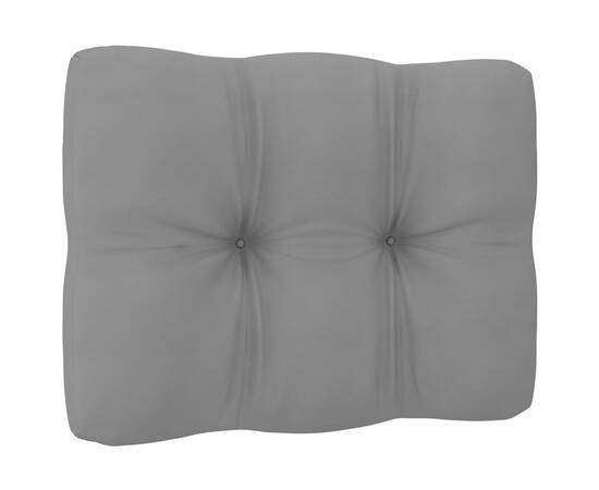 Pernă canapea din paleți, gri, 50x40x12 cm
