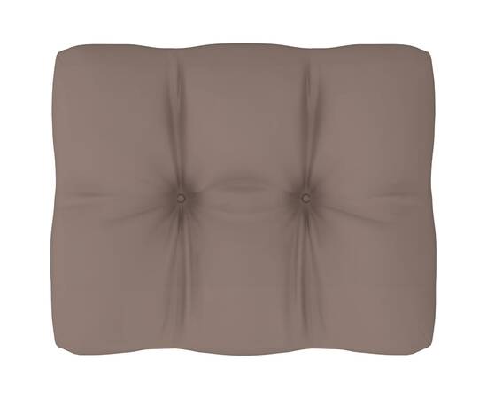 Pernă canapea din paleți, gri taupe, 50x40x12 cm