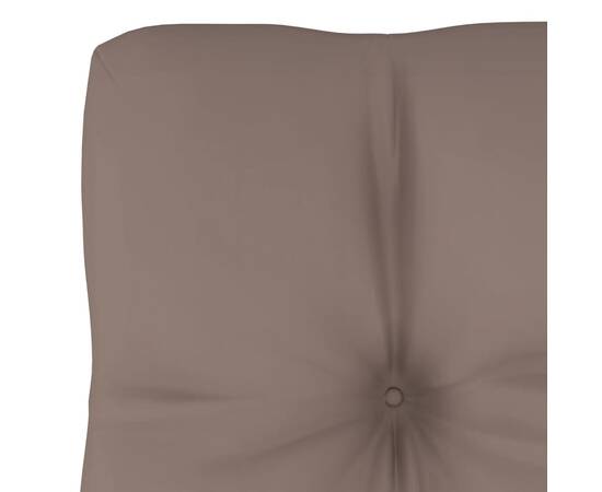 Pernă canapea din paleți, gri taupe, 50x40x12 cm, 3 image