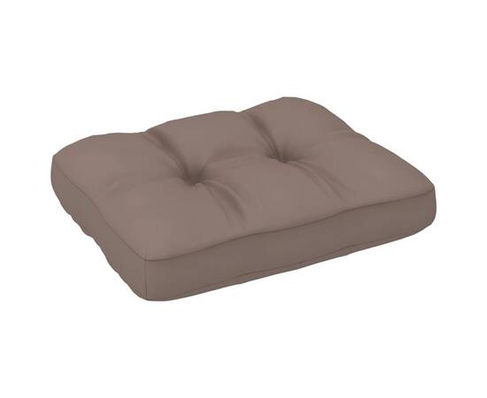 Pernă canapea din paleți, gri taupe, 50x40x12 cm, 2 image