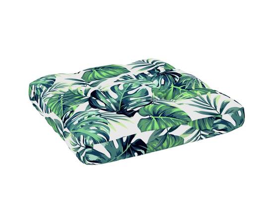 Pernă canapea din paleți, model frunze, 70 x 70 x 12 cm, 2 image